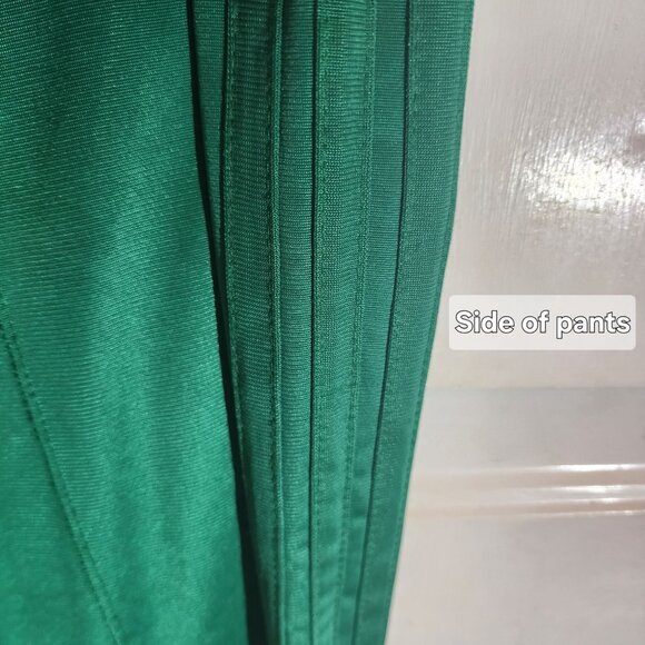 Vintage Adidas Trefoil Tracksuit 70s 80s Green Made in USA ILGWU YKK Set Size M - Picture 9 of 10